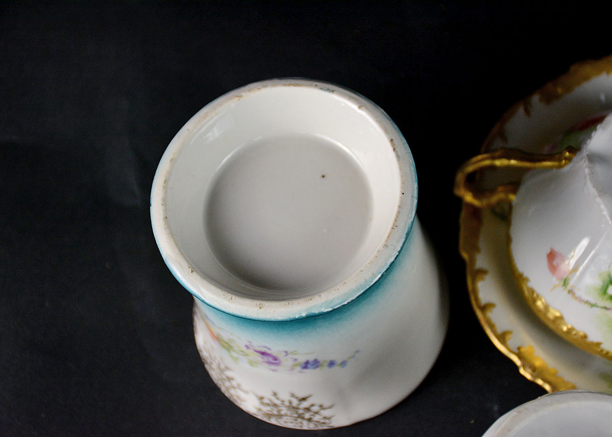 Medley of Fine China Teacups and Vessels