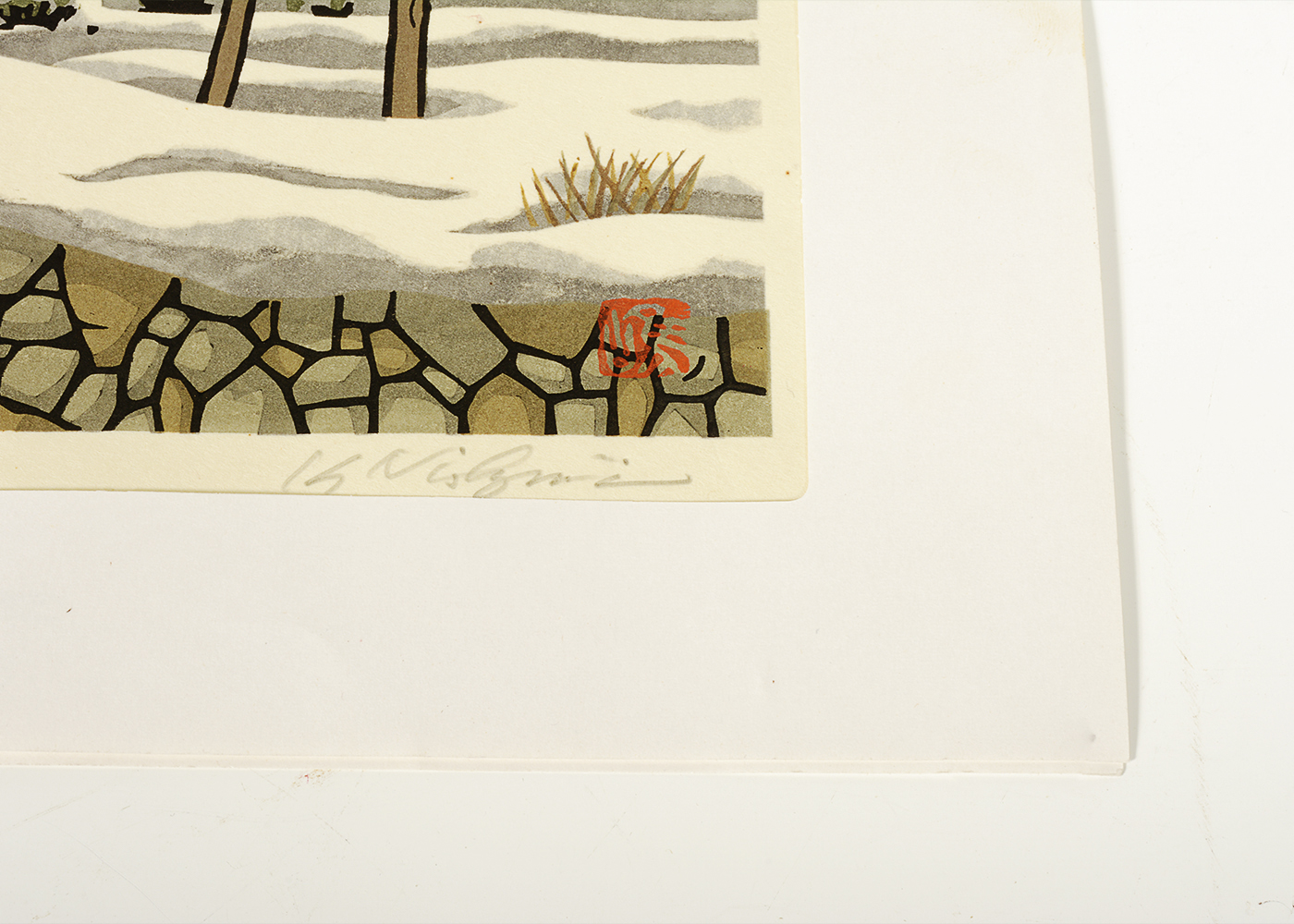 Katsuyuki Nishijima Signed Limited Edition Woodblock Print