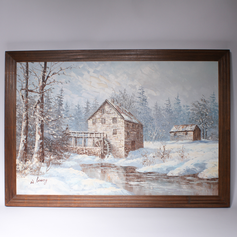 Oil Painting on Canvas Signed W. Conway
