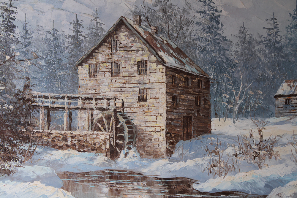 Oil Painting on Canvas Signed W. Conway