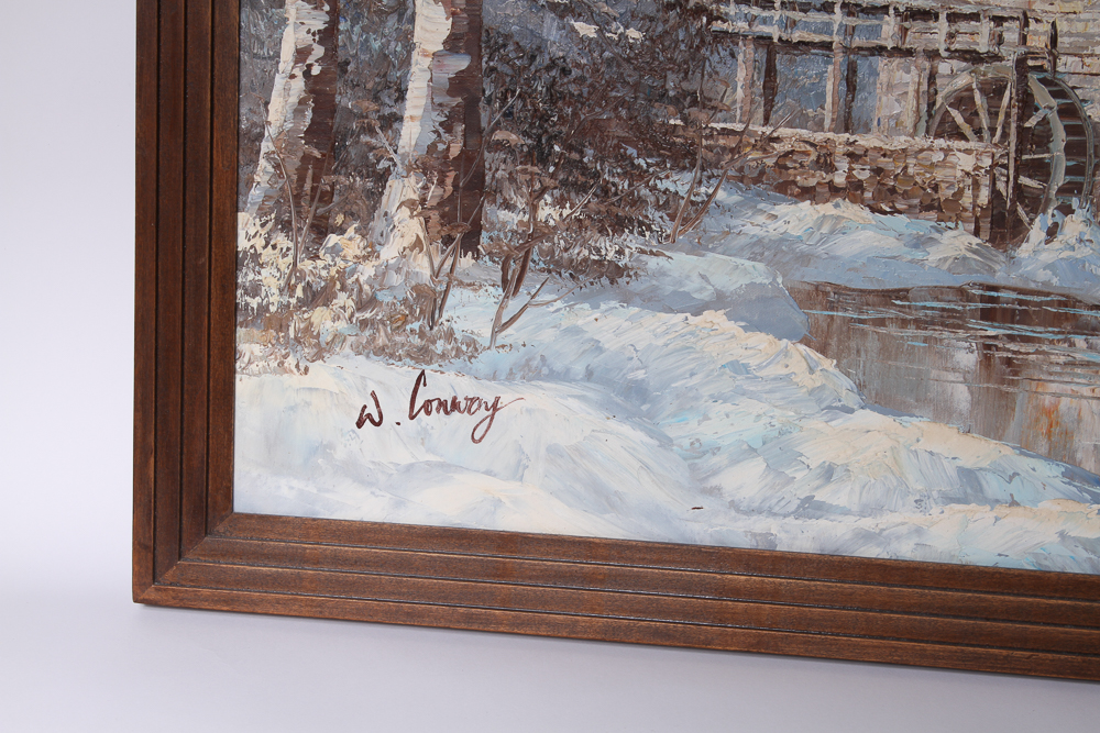 Oil Painting on Canvas Signed W. Conway