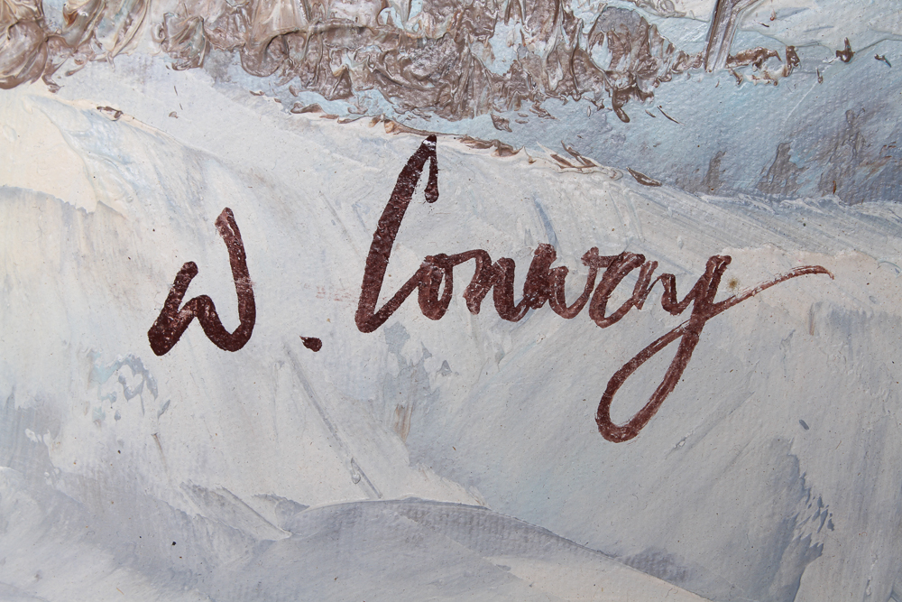 Oil Painting on Canvas Signed W. Conway