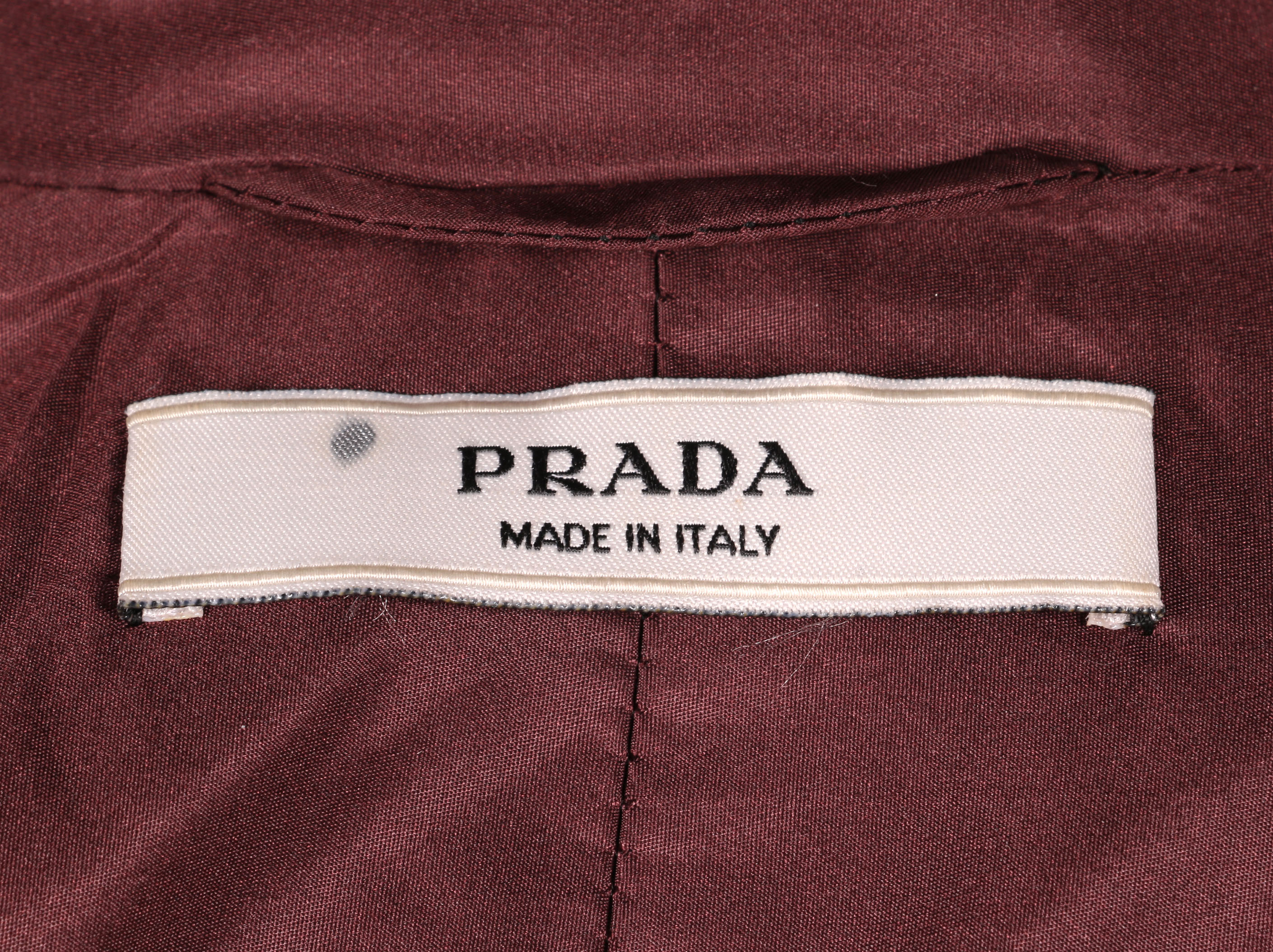 Burgundy Prada Jacket