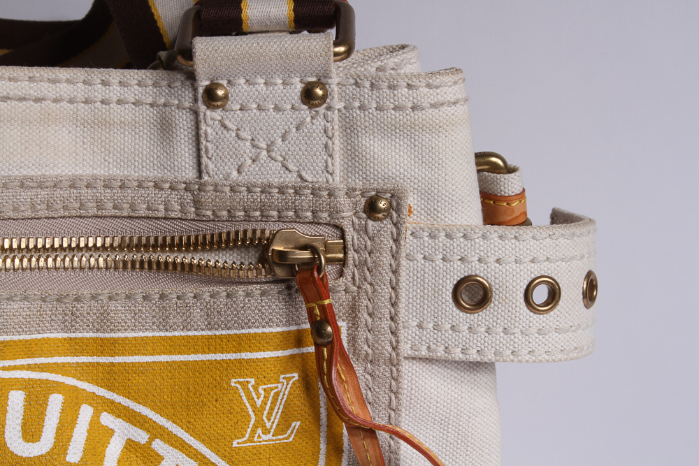 Louis Vuitton Canvas Globe Trotter Bag in Yellow