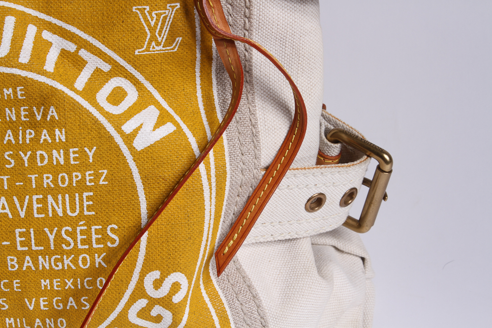 Louis Vuitton Canvas Globe Trotter Bag in Yellow