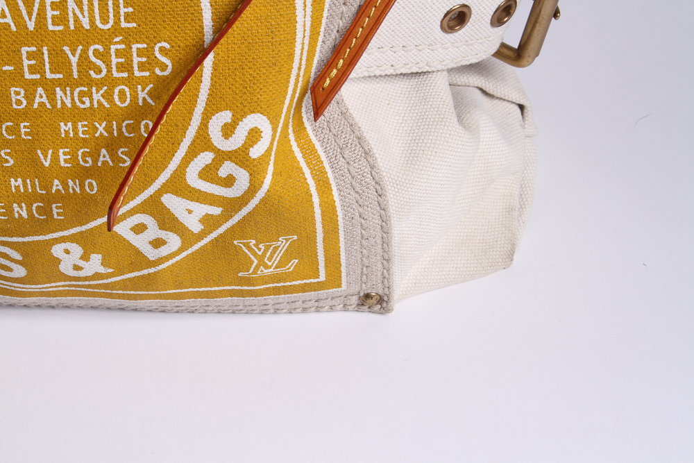 Louis Vuitton Canvas Globe Trotter Bag in Yellow