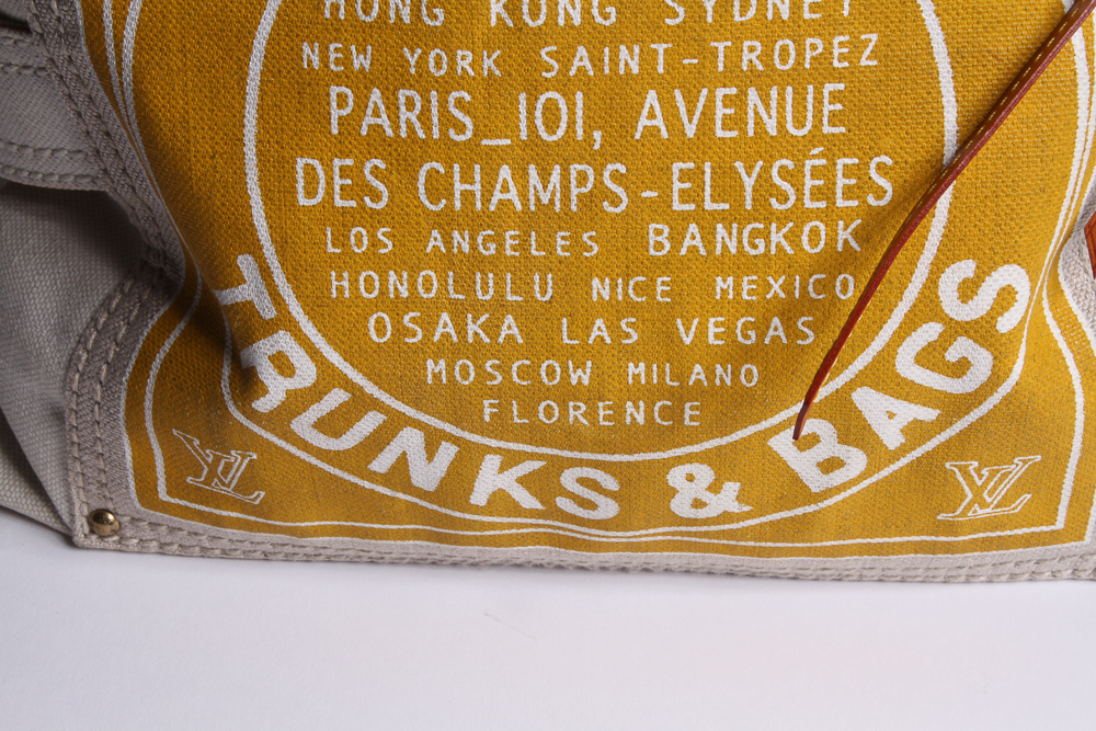 Louis Vuitton Canvas Globe Trotter Bag in Yellow