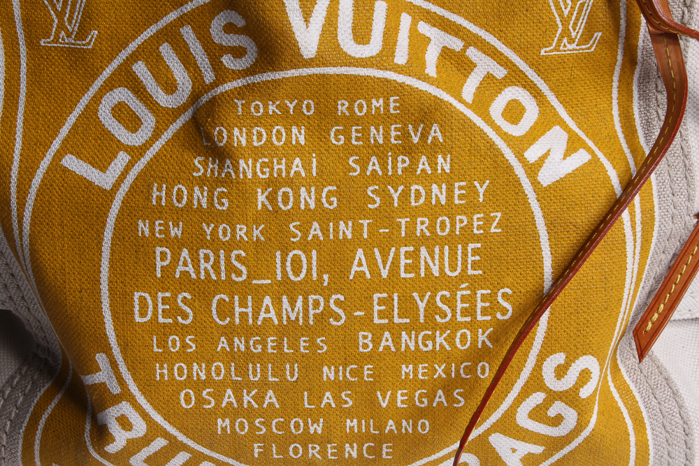 Louis Vuitton Canvas Globe Trotter Bag in Yellow