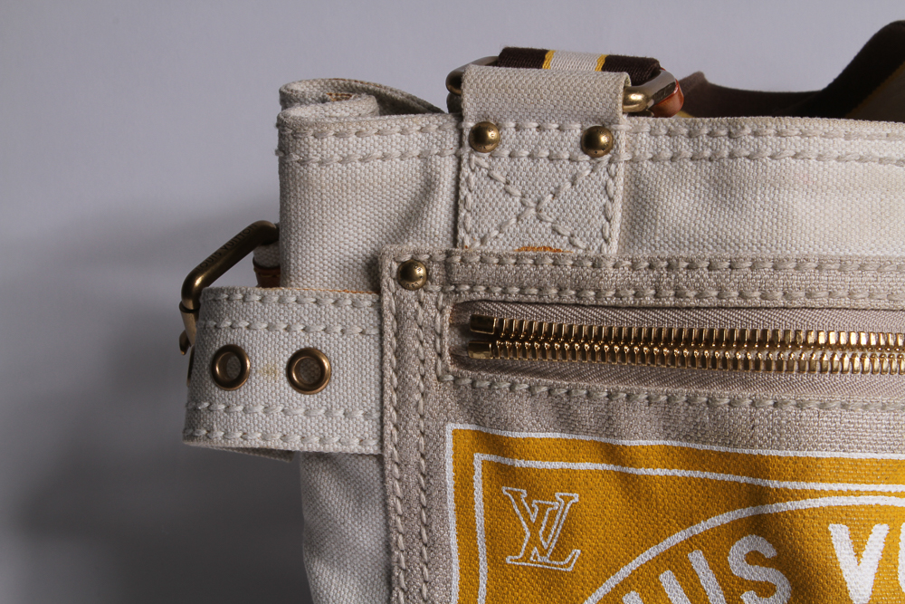 Louis Vuitton Canvas Globe Trotter Bag in Yellow