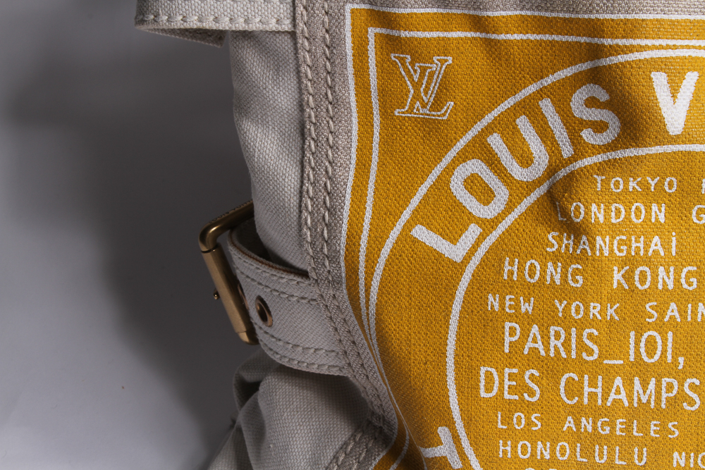 Louis Vuitton Canvas Globe Trotter Bag in Yellow