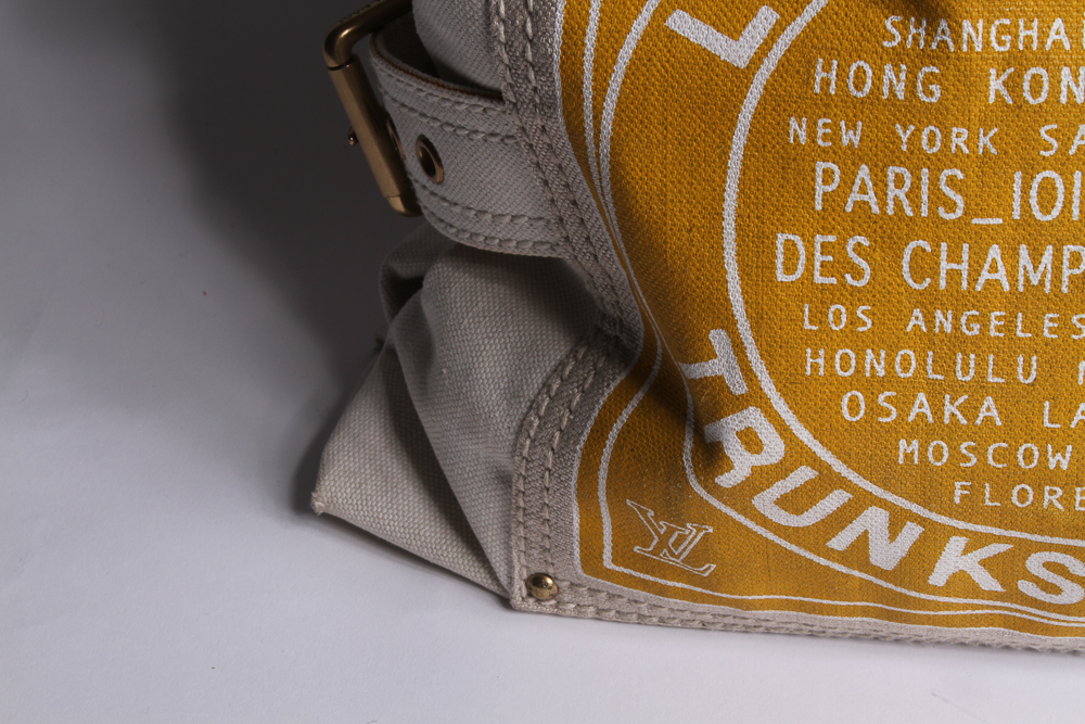 Louis Vuitton Canvas Globe Trotter Bag in Yellow