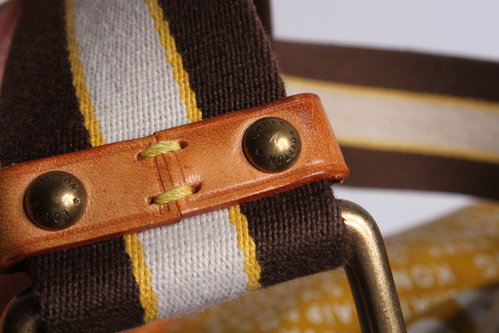 Louis Vuitton Canvas Globe Trotter Bag in Yellow