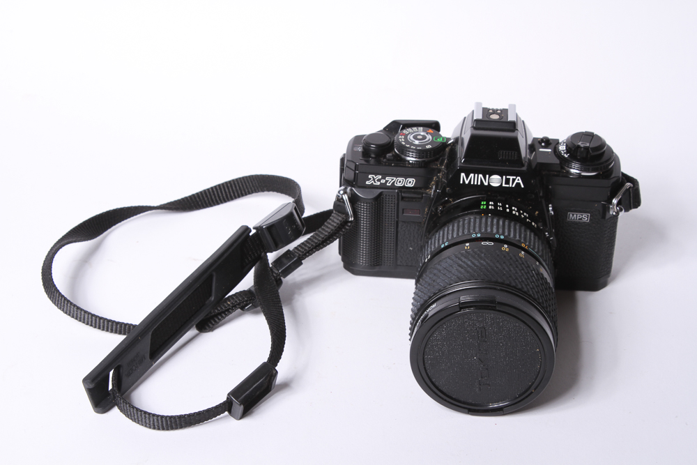 Minolta X-700 SLR Camera With Tripod