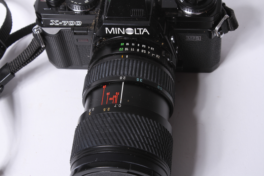 Minolta X-700 SLR Camera With Tripod