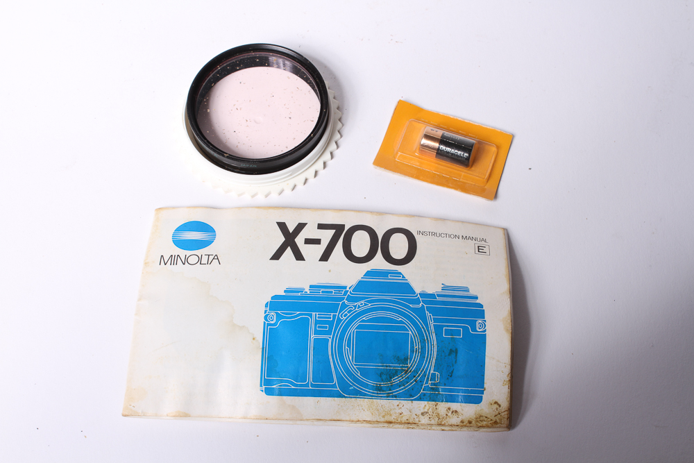 Minolta X-700 SLR Camera With Tripod