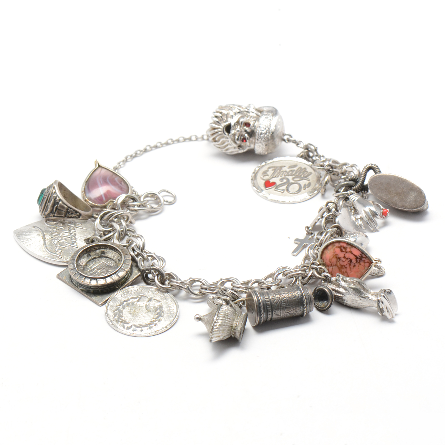 Collection of Charm Bracelet and Pendants