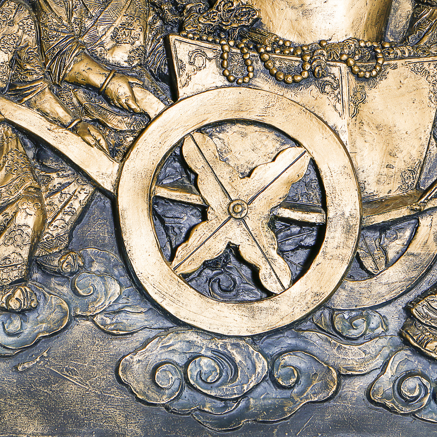 Large Scale Faux Bronze Chinese Wall Panel