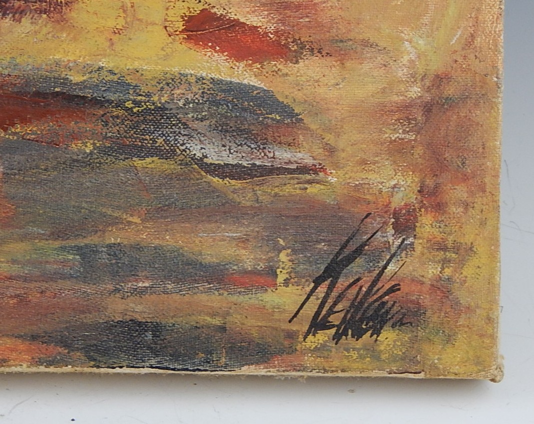 African Masai Painting on Canvas