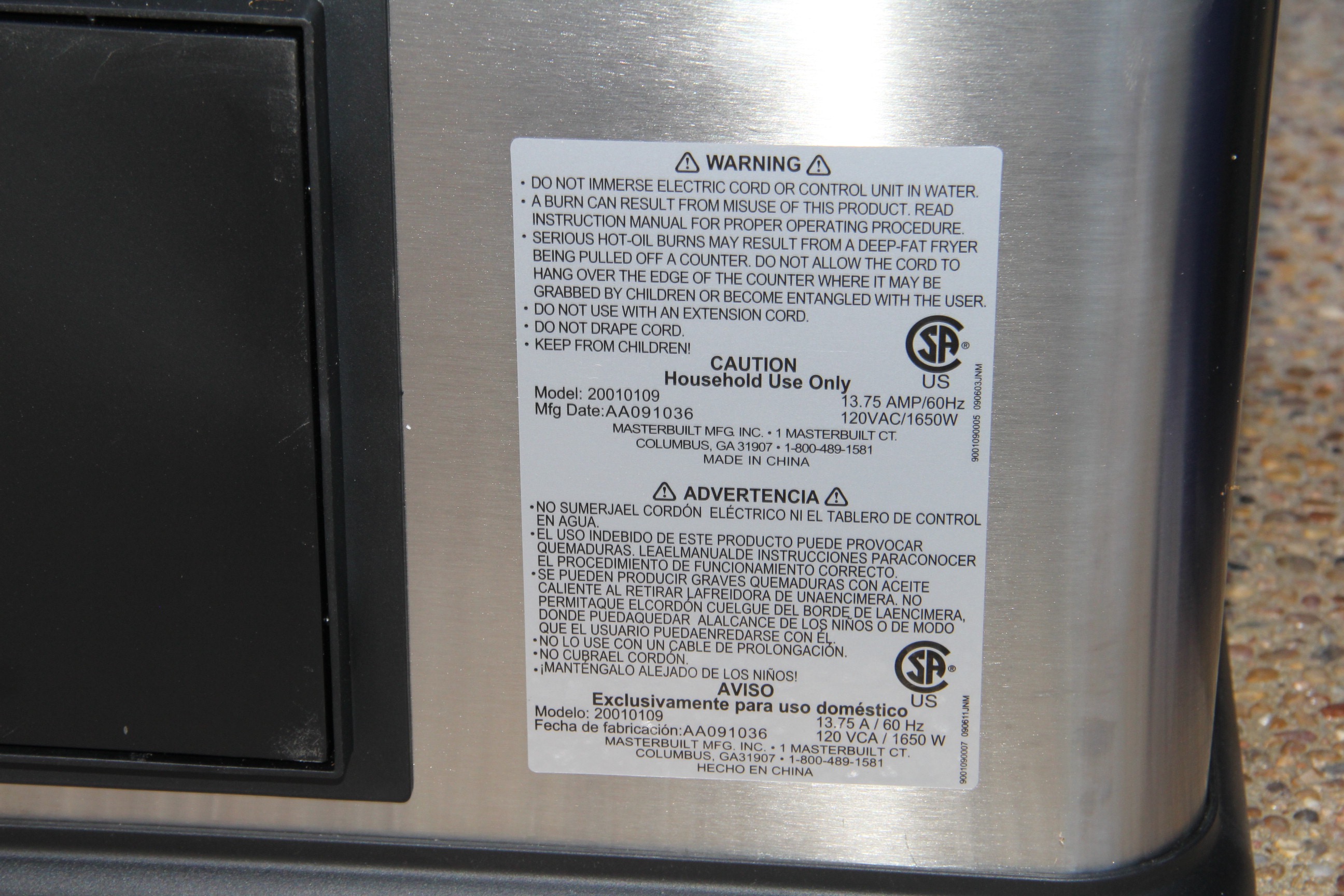 Butterball Indoor Electric Turkey Fryer