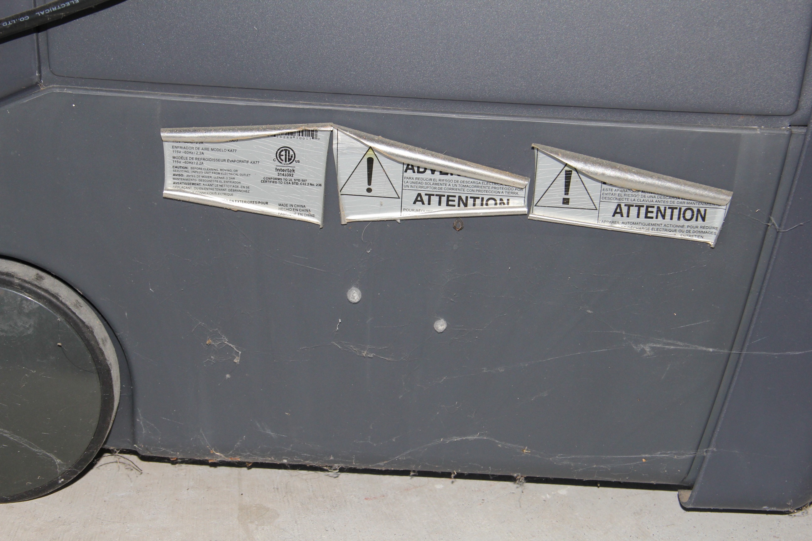 Kuulaire KA77 Portable Evaporative Cooler Unit for Outdoor Use