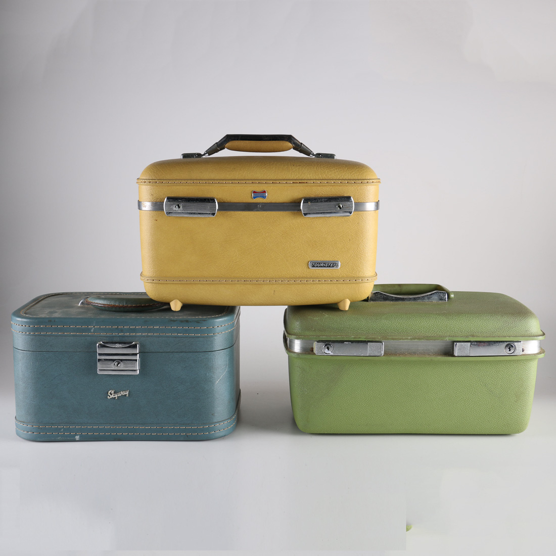 Three Pieces of Vintage Carry-On Luggage