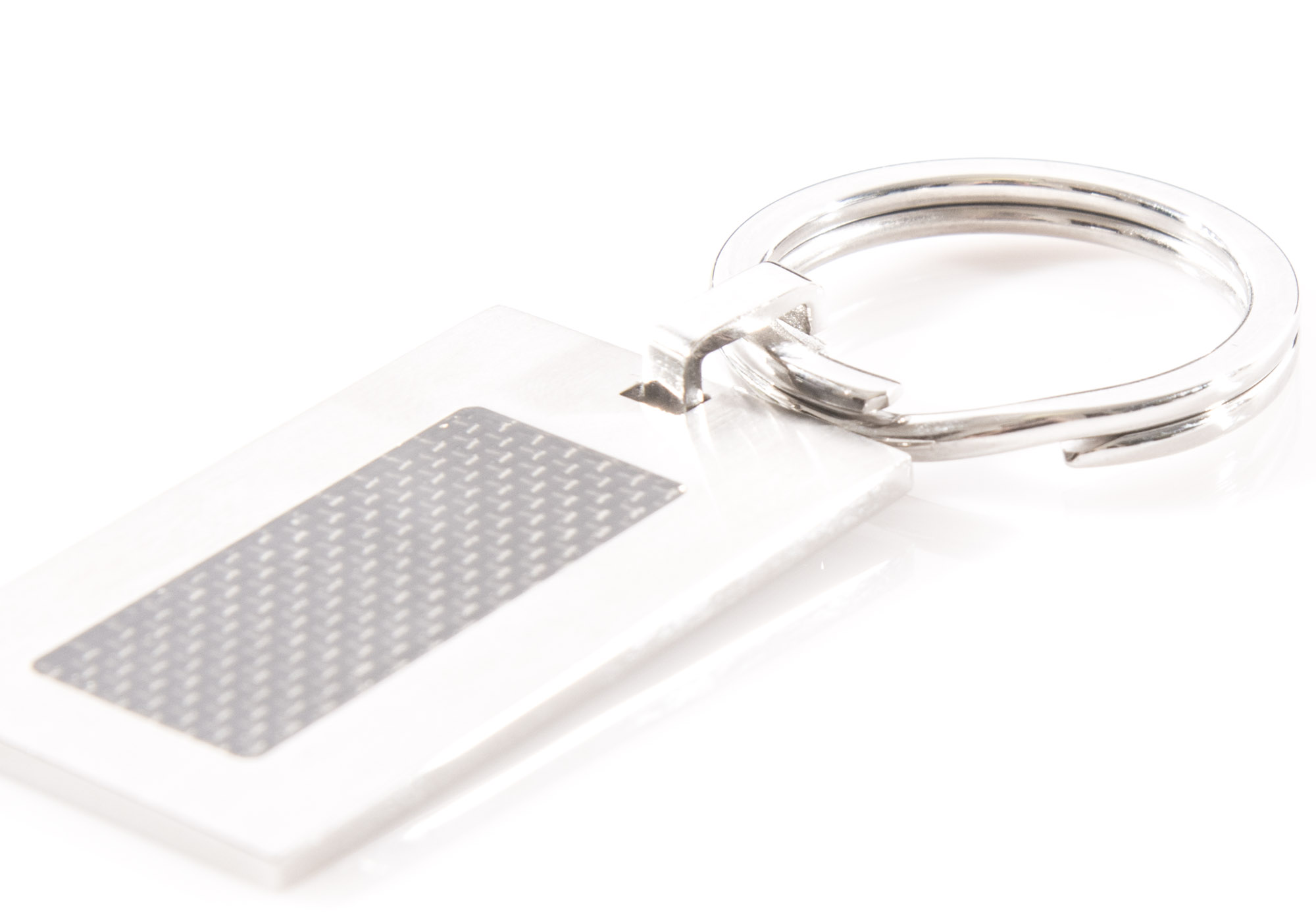 Stainless Steel and Carbon Fiber Key Ring