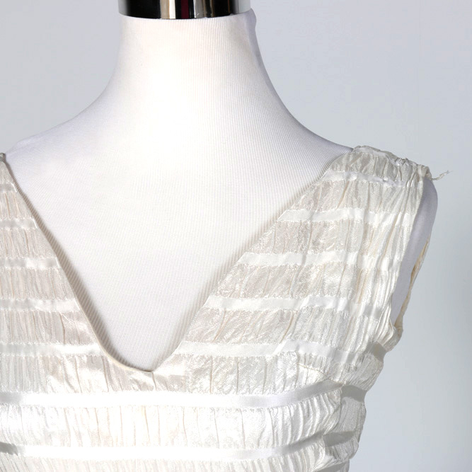 1950s Christian Dior White Ruffle Dress