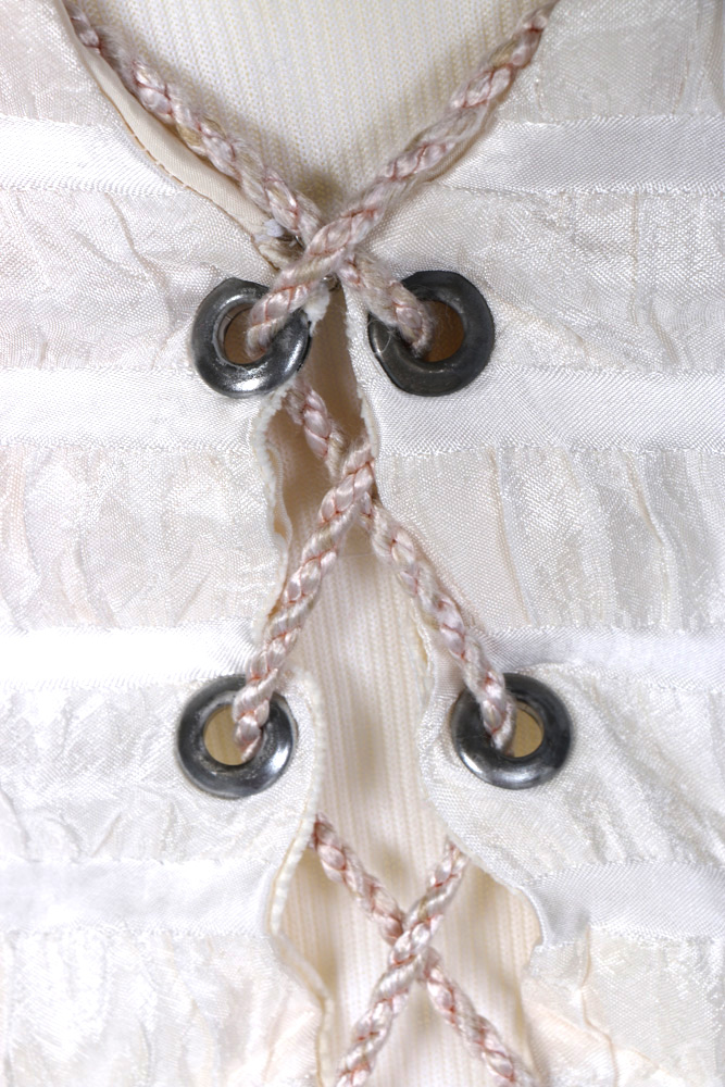 1950s Christian Dior White Ruffle Dress