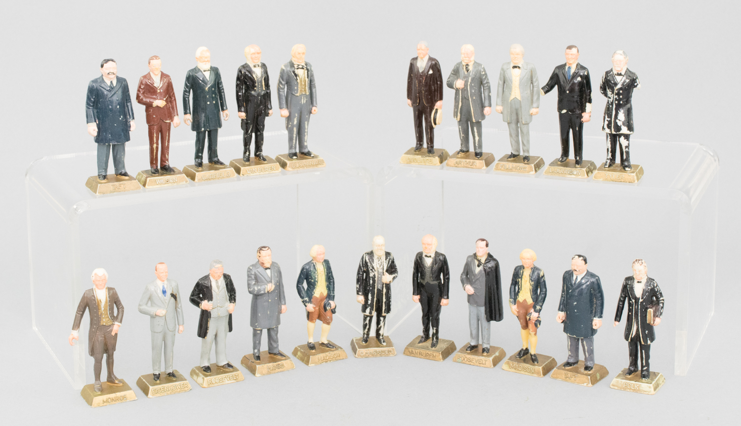 Marx Toys 1960s Era Presidential Figurines with Duplicates