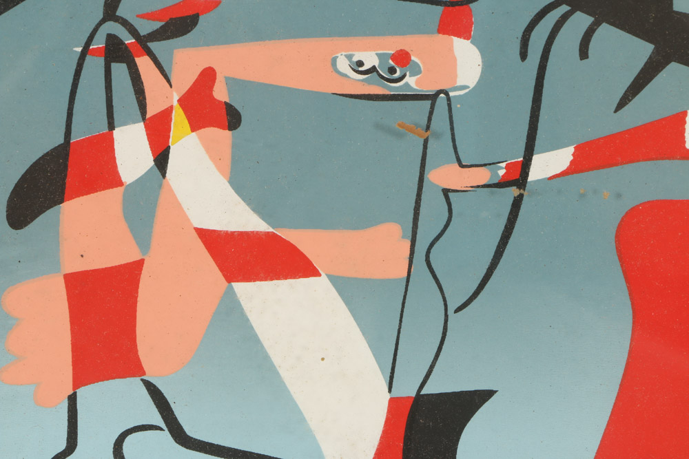 After Joan Miro Reproduction Serigraph "Hirondelle Amour"