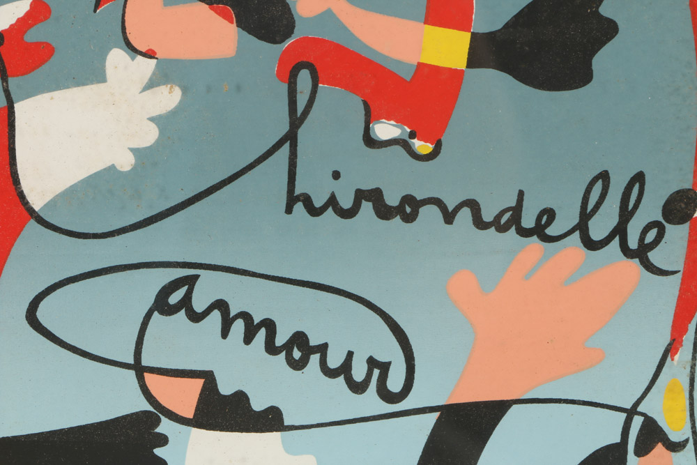 After Joan Miro Reproduction Serigraph "Hirondelle Amour"