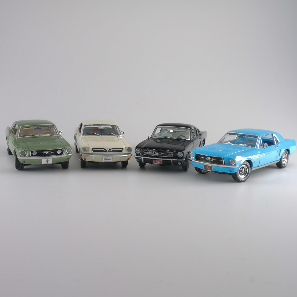 Collection of Classic Ford Mustang Die-Cast Cars