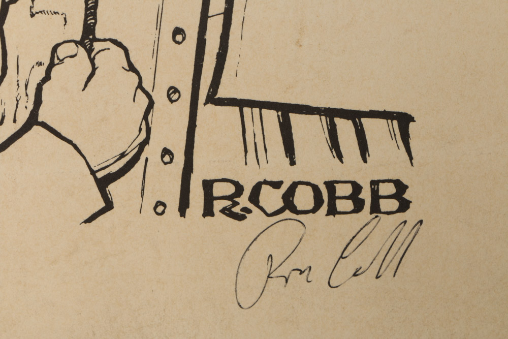 Ron Cobb Signed Limited Edition Print of a Political Cartoon