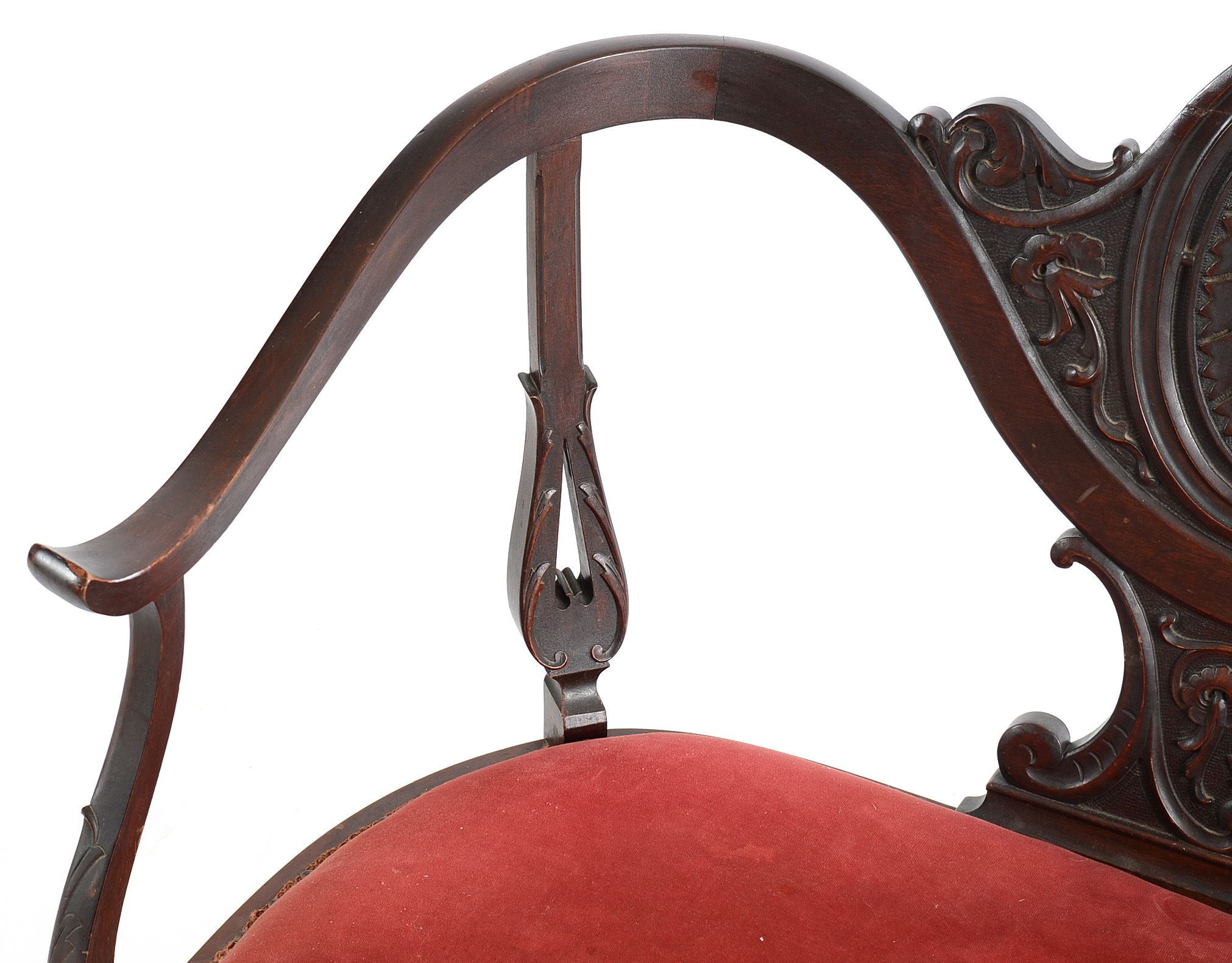 Antique Colonial Revival Loveseat