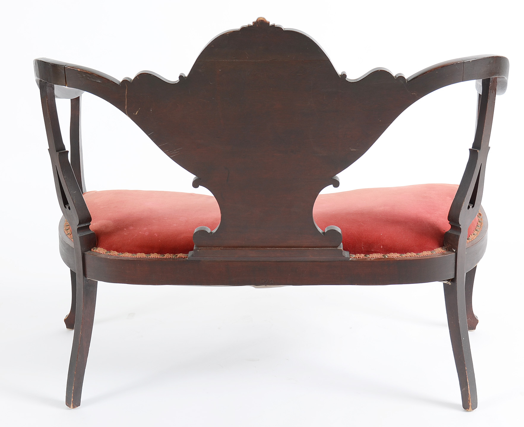 Antique Colonial Revival Loveseat