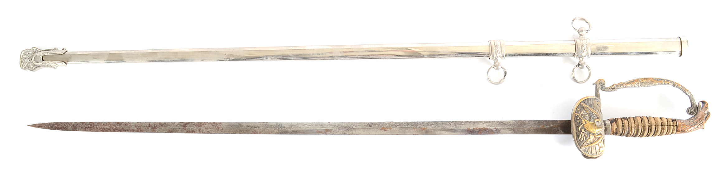 Militia Ceremonial Dress Sword with Eagle Head Pommel