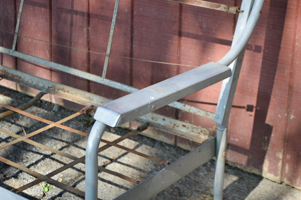 Vintage Aluminum Glider with Original Cushions