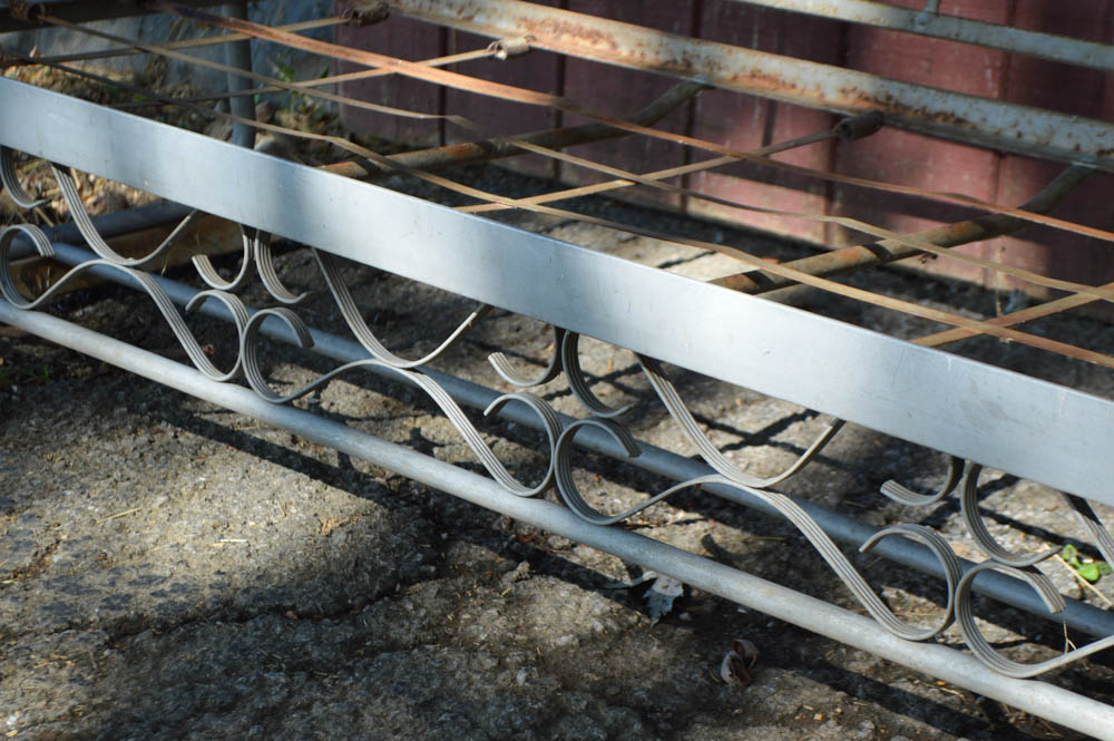 Vintage Aluminum Glider with Original Cushions