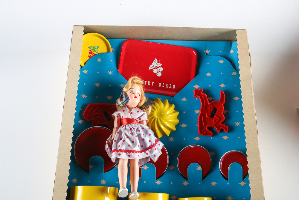 Vintage Children's Pastry and Canister Set