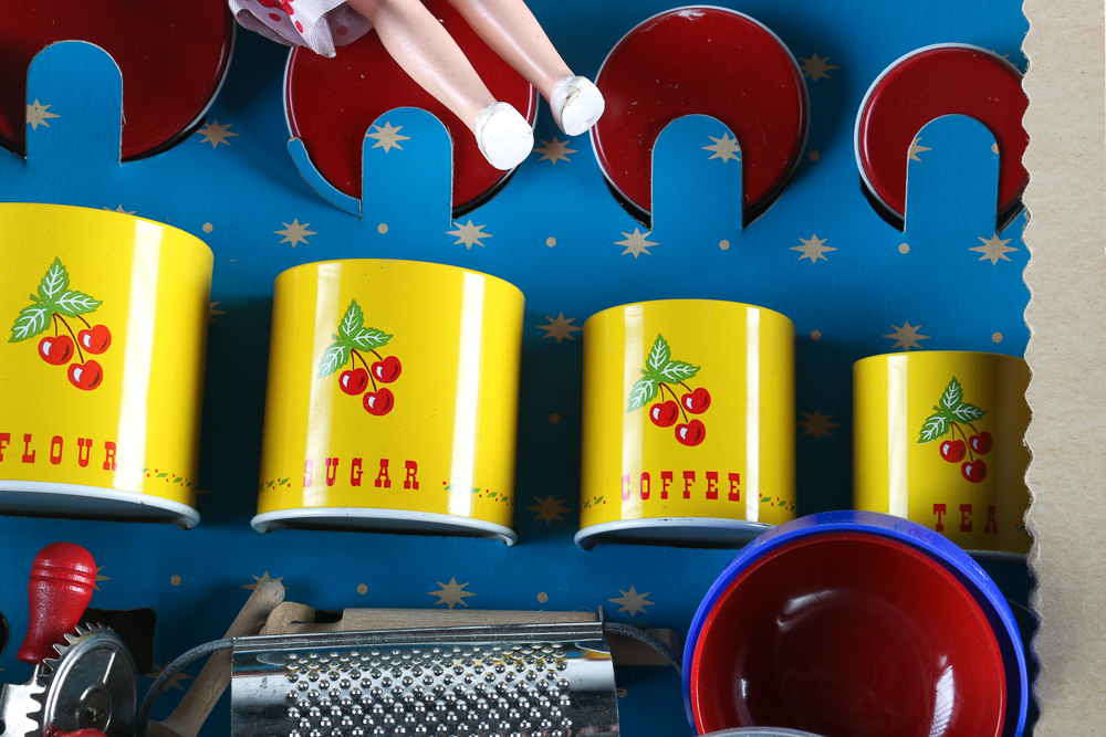 Vintage Children's Pastry and Canister Set