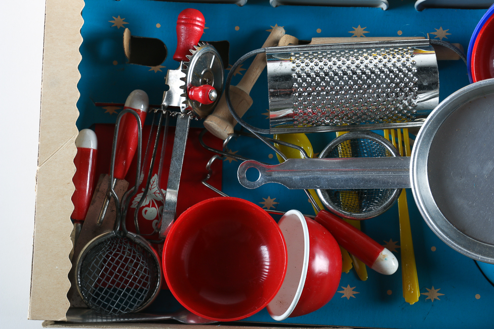 Vintage Children's Pastry and Canister Set