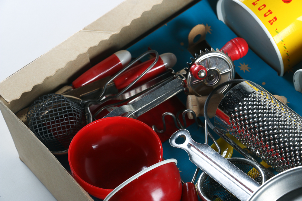 Vintage Children's Pastry and Canister Set