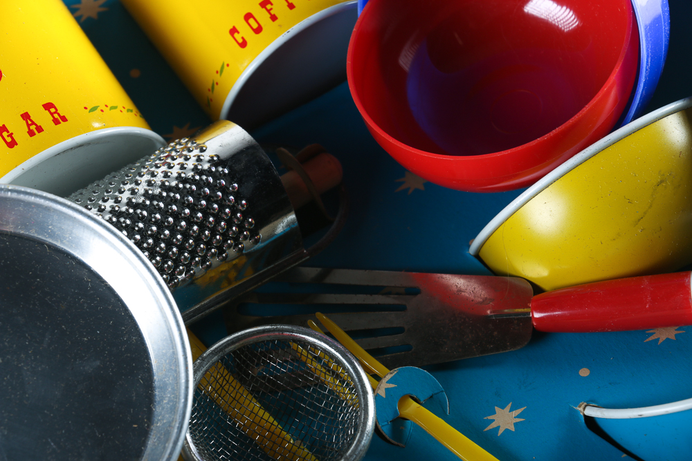 Vintage Children's Pastry and Canister Set