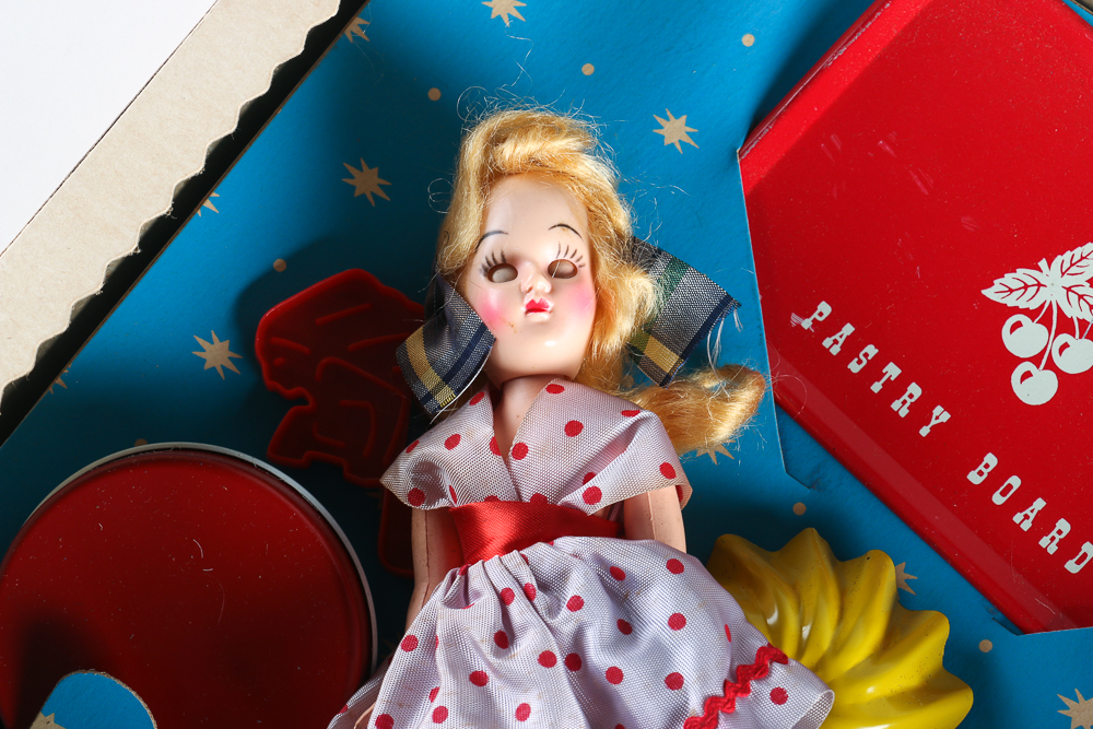 Vintage Children's Pastry and Canister Set