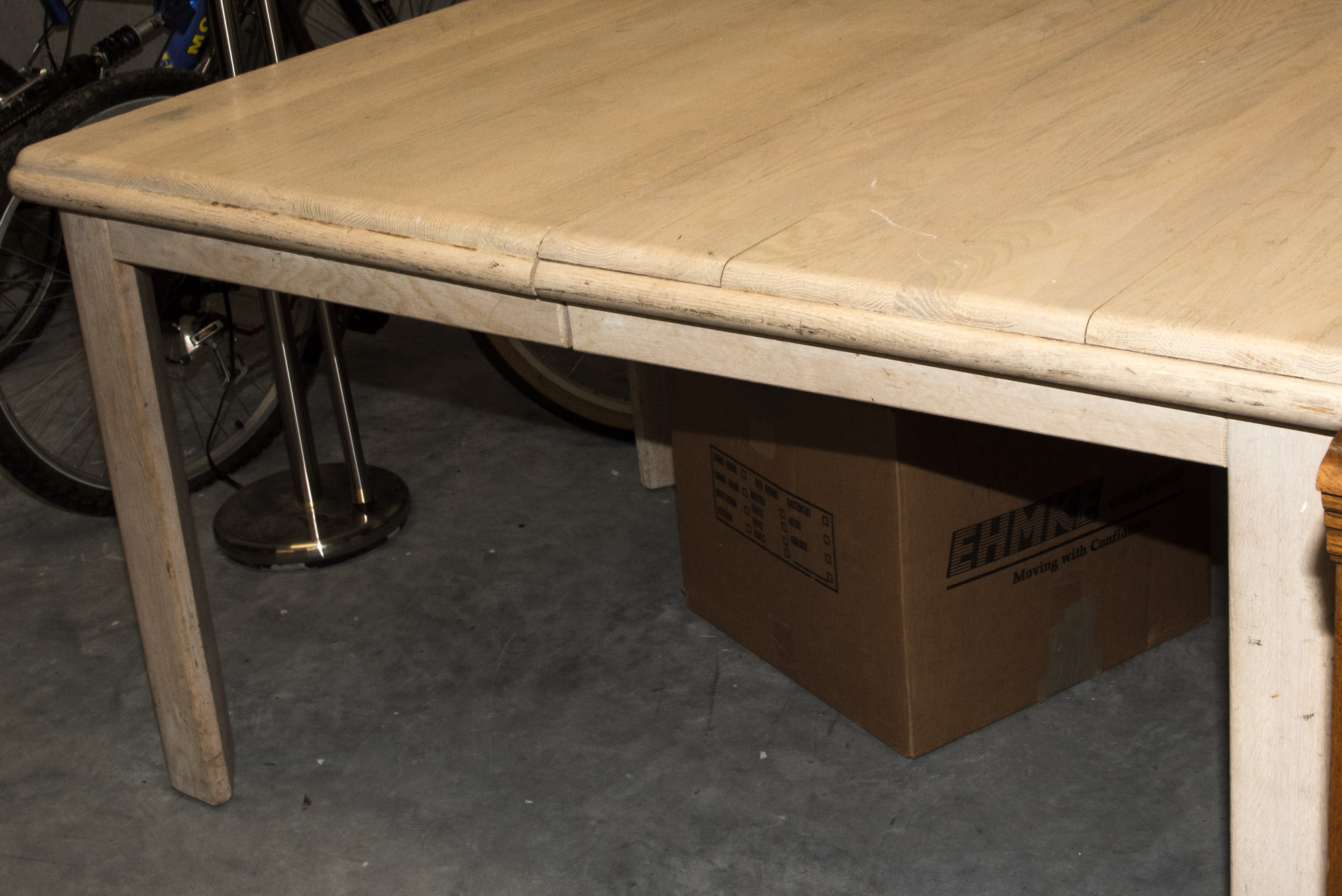 Modern Whitewashed Oak Dining Table