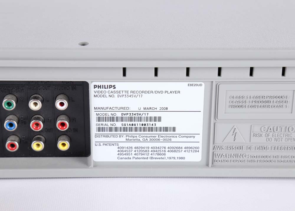 Vizio Television and Philips VCR/DVD Player