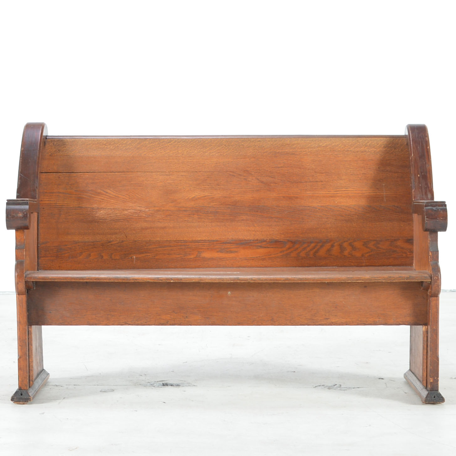 Vintage Church Pew in Oak