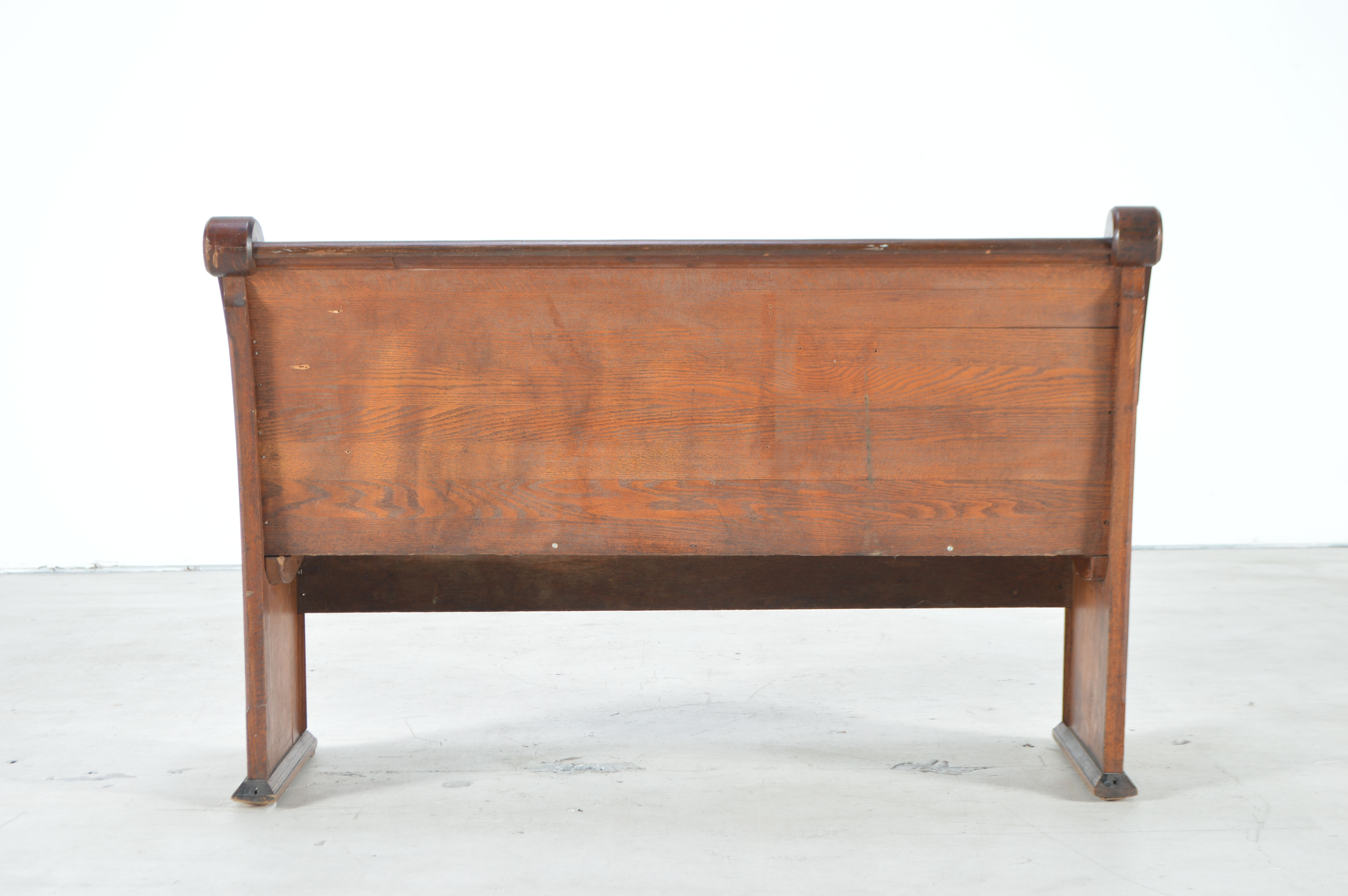 Vintage Church Pew in Oak