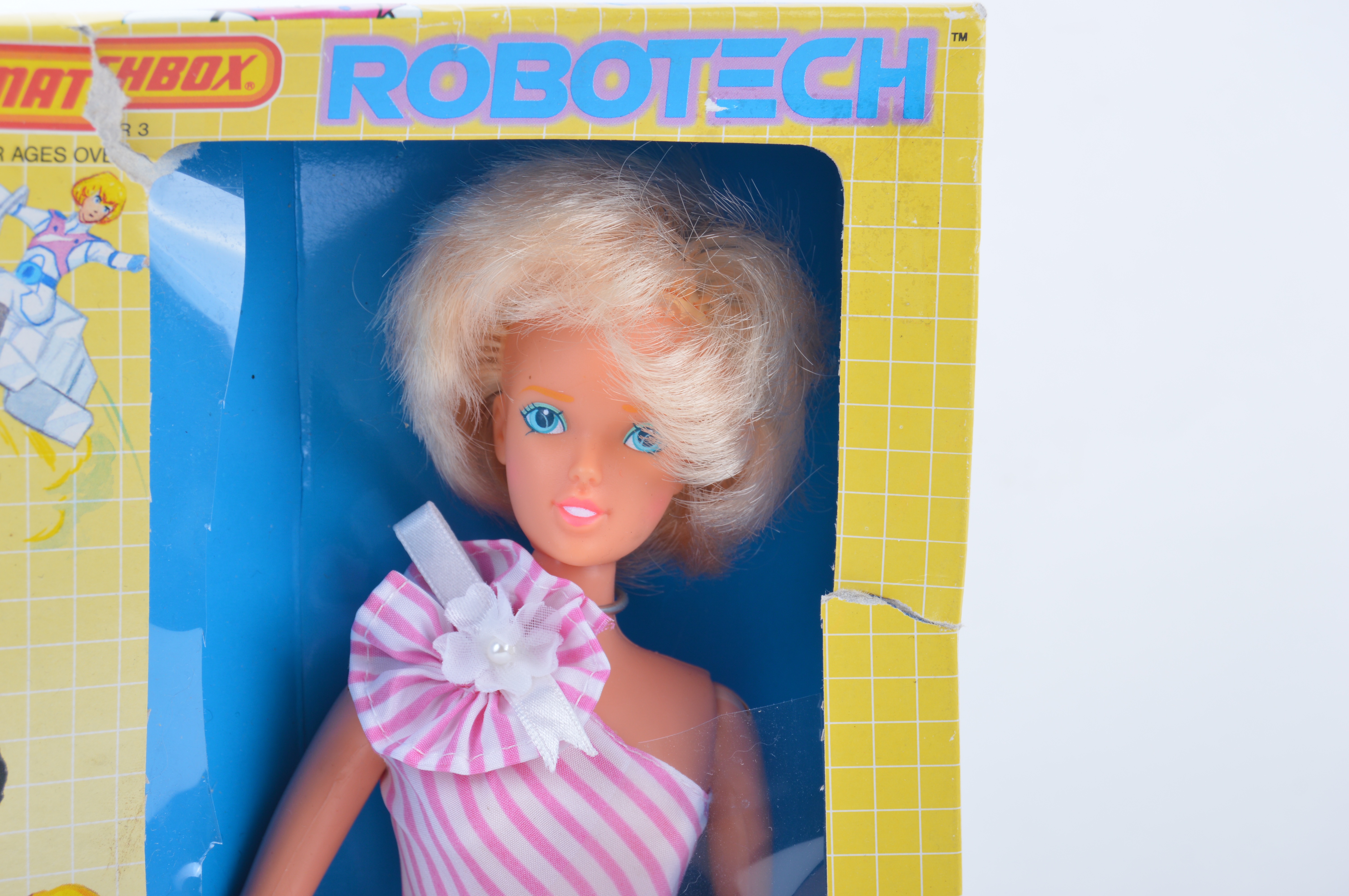 Mid-1980s Matchbox Robotech Action Figure Dolls in Packaging