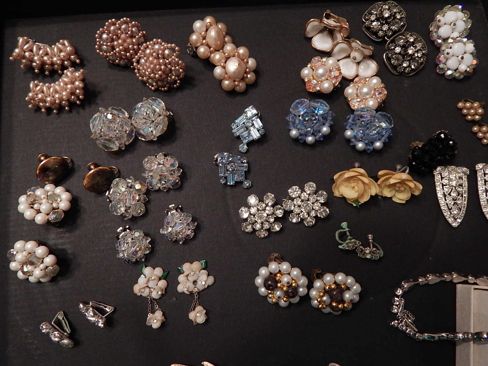 Collection of Vintage Earrings and Jewelry